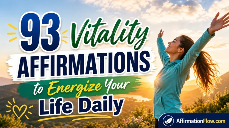 93 Vitality Affirmations to Energize Your Life Daily