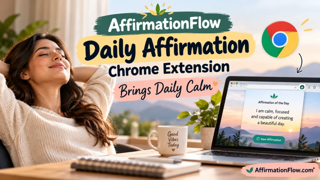 AffirmationFlow Daily Affirmation Chrome Extension Brings Daily Calm