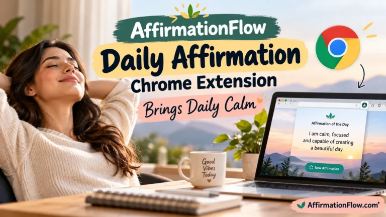 AffirmationFlow Daily Affirmation Chrome Extension Brings Daily Calm