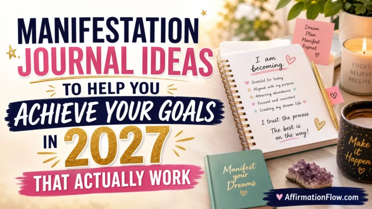 Manifestation Journal Ideas to Help You Achieve Your Goals in 2027 That Actually Work