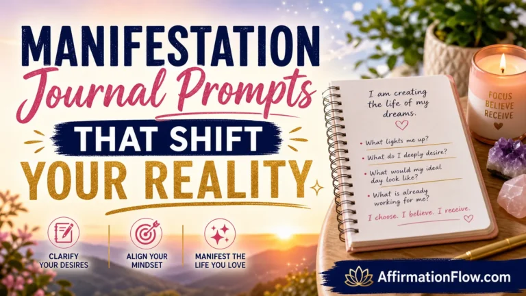 Manifestation Journal Prompts That Shift Your Reality