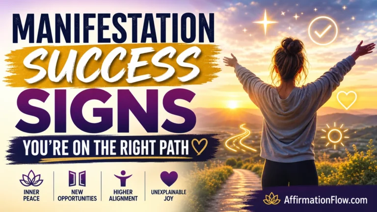 Manifestation Success Signs You're On The Right Path