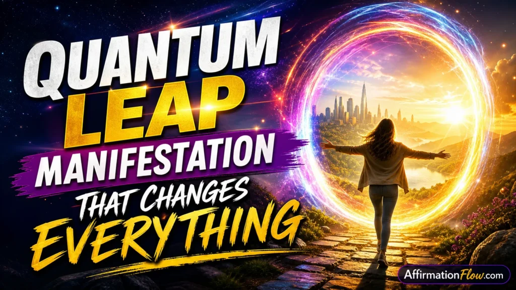 Quantum Leap Manifestation That Changes Everything