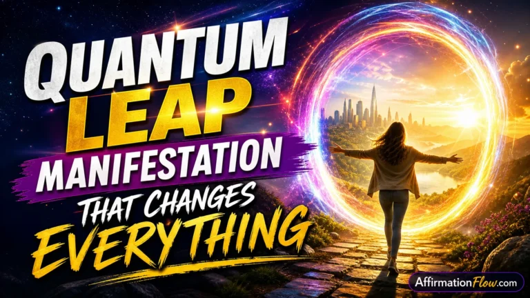Quantum Leap Manifestation That Changes Everything