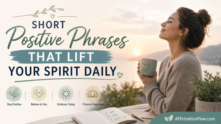 Short Positive Phrases That Lift Your Spirit Daily